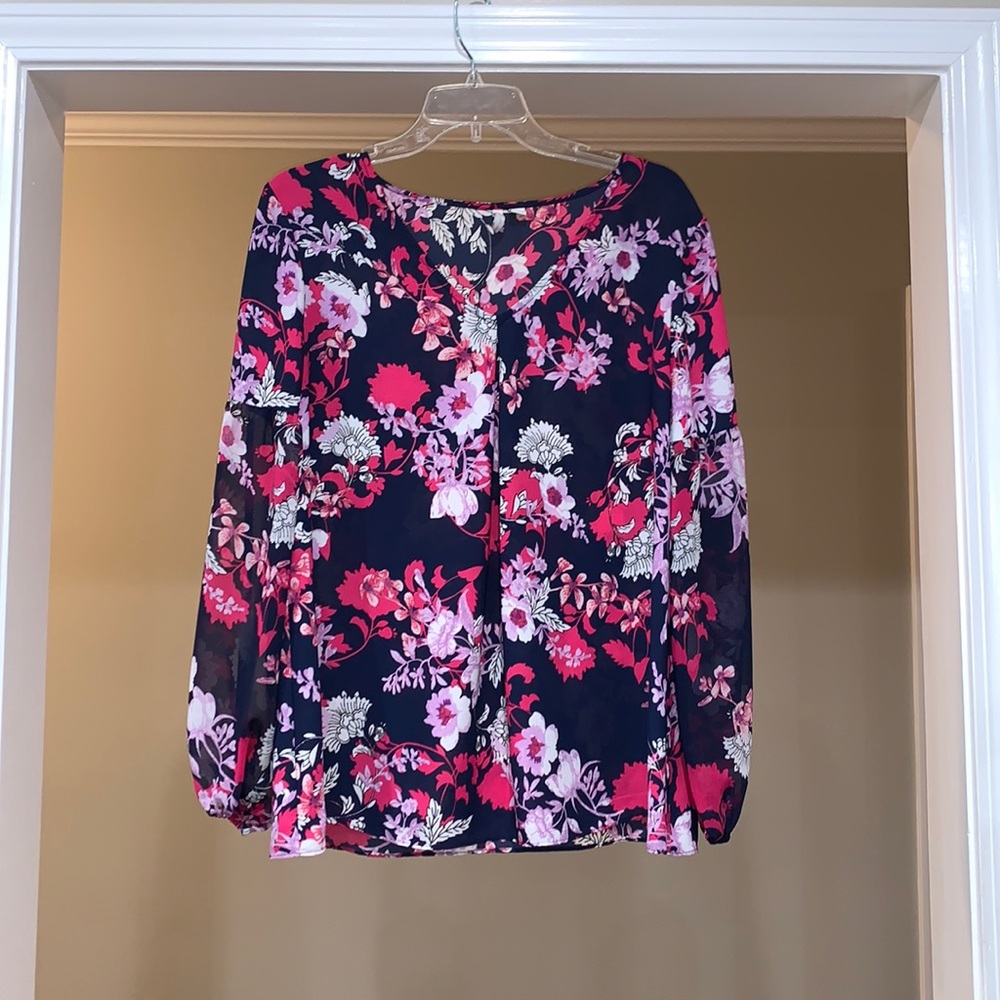 CATO Printed Blouse Size Large